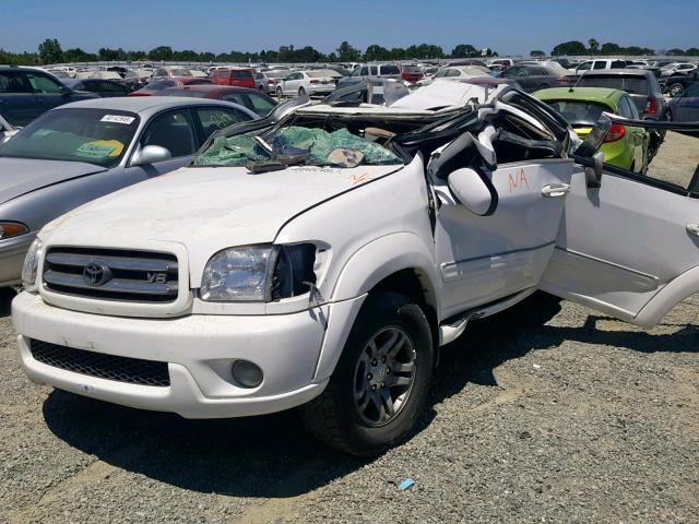 5TDBT48AX3S190783 - 2003 TOYOTA SEQUOIA LI WHITE photo 2