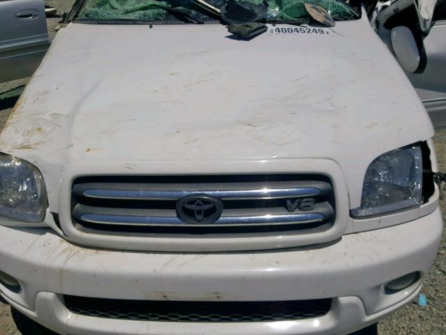 5TDBT48AX3S190783 - 2003 TOYOTA SEQUOIA LI WHITE photo 7