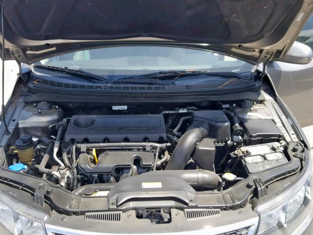 KNAFU5A29C5478210 - 2012 KIA FORTE EX GRAY photo 7