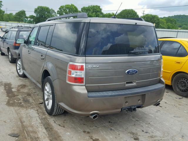 2FMGK5B89DBD34956 - 2013 FORD FLEX SE GRAY photo 3