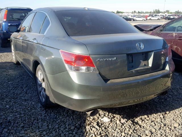 1HGCP3F80AA019569 - 2010 HONDA ACCORD EXL GREEN photo 3