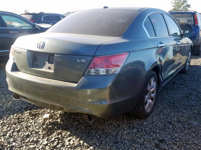 1HGCP3F80AA019569 - 2010 HONDA ACCORD EXL GREEN photo 4