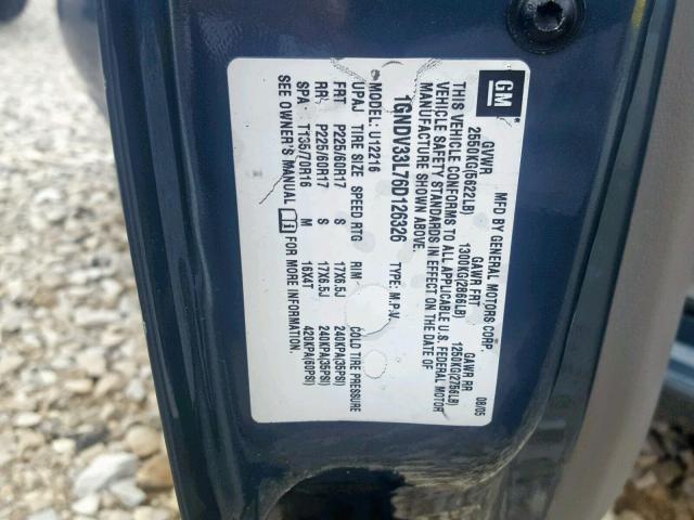 1GNDV33L76D126326 - 2006 CHEVROLET UPLANDER L 灰色 照片 10