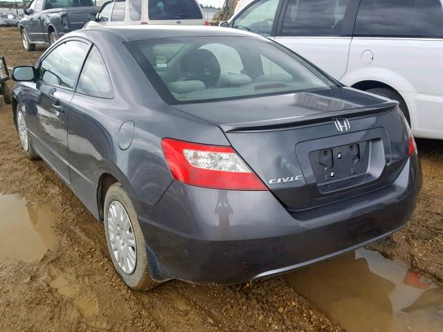 2HGFG1B26AH001775 - 2010 HONDA CIVIC DX GRAY photo 3