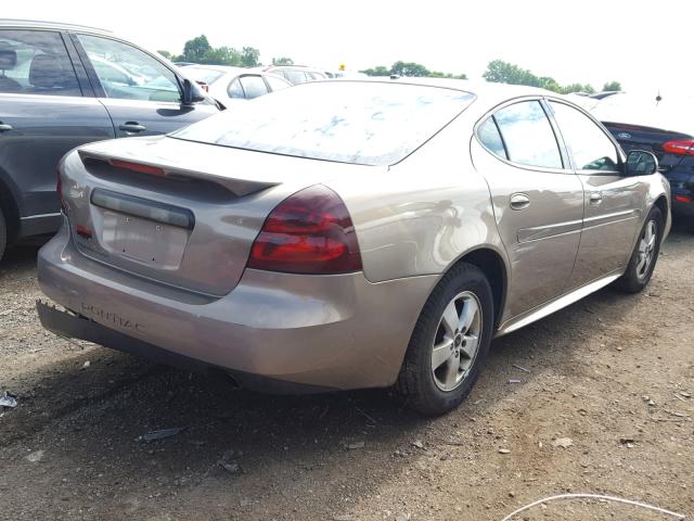 2G2WP552261207763 - 2006 PONTIAC GRAND PRIX BEIGE photo 4
