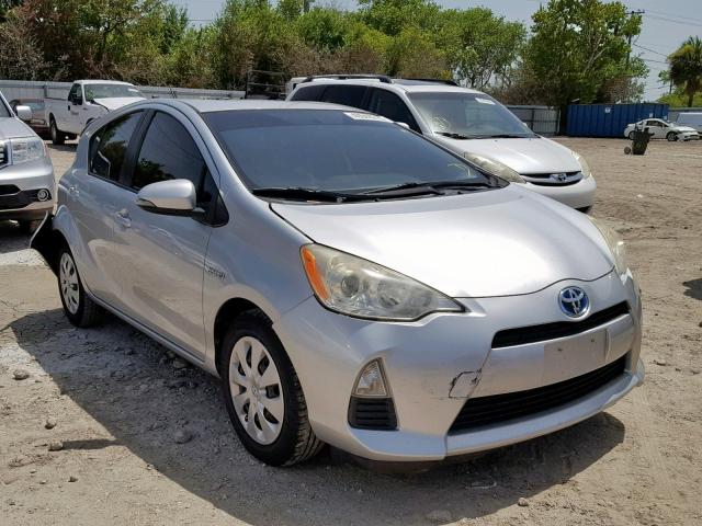 JTDKDTB37C1520006 - 2012 TOYOTA PRIUS C SILVER photo 1