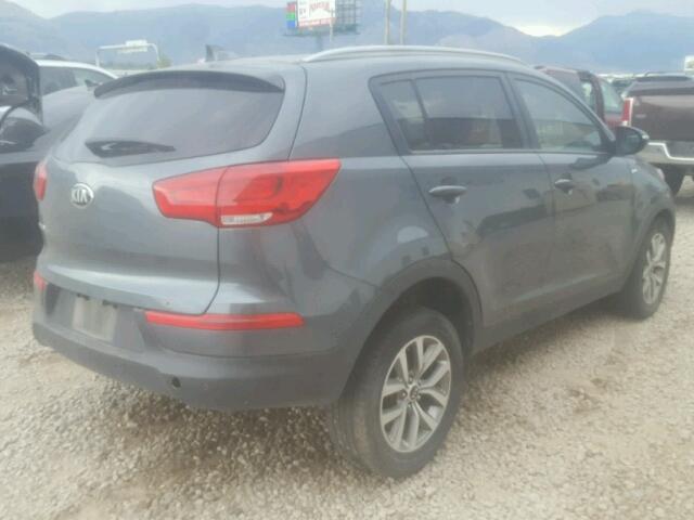 KNDPBCACXE7620064 - 2014 KIA SPORTAGE L GRAY photo 4