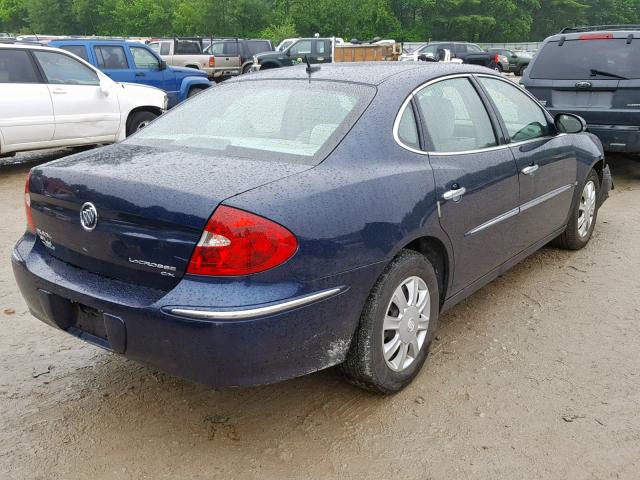 2G4WC582481196279 - 2008 BUICK LACROSSE C BLUE photo 4