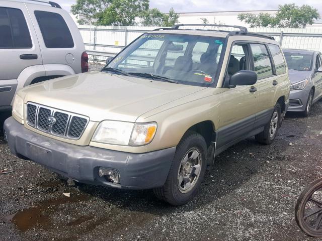 JF1SF63521H702721 - 2001 SUBARU FORESTER L TAN photo 2