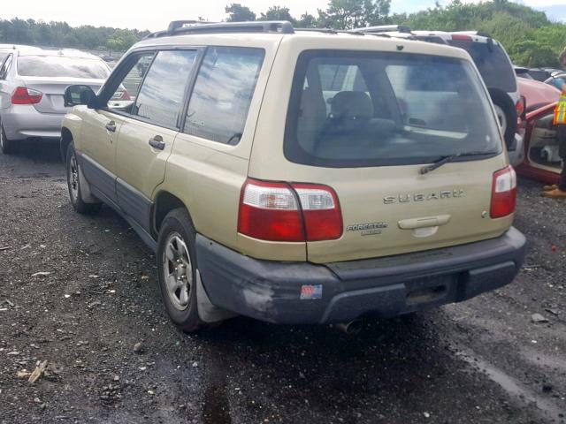 JF1SF63521H702721 - 2001 SUBARU FORESTER L TAN photo 3