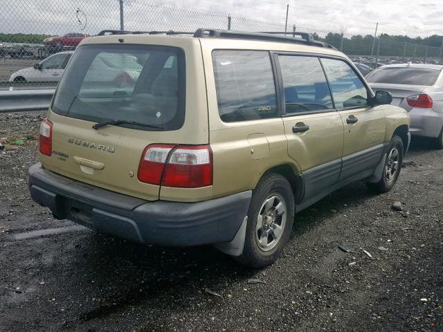 JF1SF63521H702721 - 2001 SUBARU FORESTER L TAN photo 4