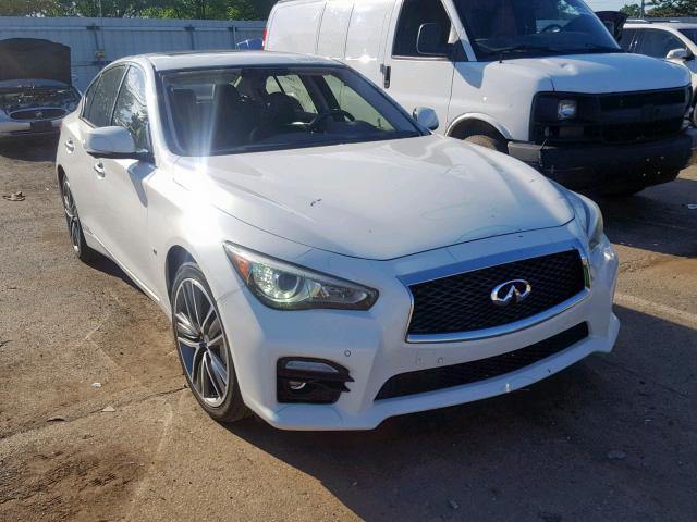 JN1BV7ARXEM689824 - 2014 INFINITI Q50 BASE WHITE photo 1