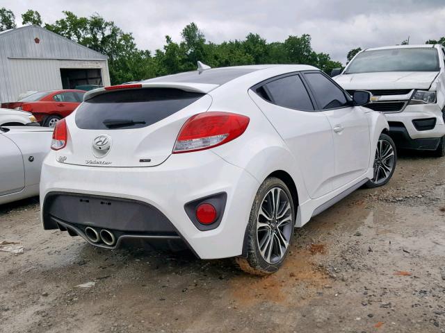 KMHTC6AE3GU285079 - 2016 HYUNDAI VELOSTER T WHITE photo 4