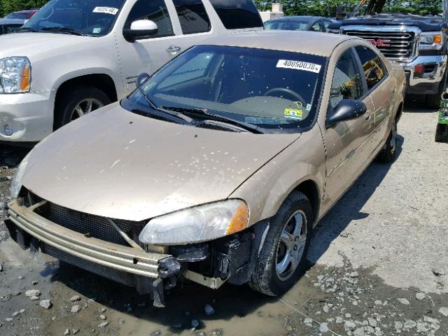 1C3EL46X61N634754 - 2001 CHRYSLER SEBRING LX TAN photo 2