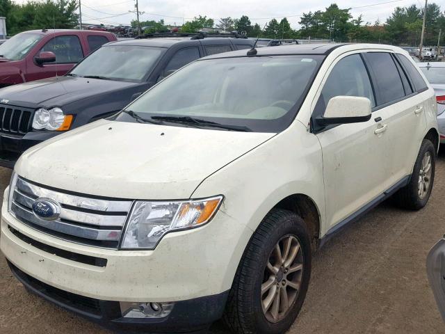 2FMDK48C17BA25611 - 2007 FORD EDGE SEL WHITE photo 2