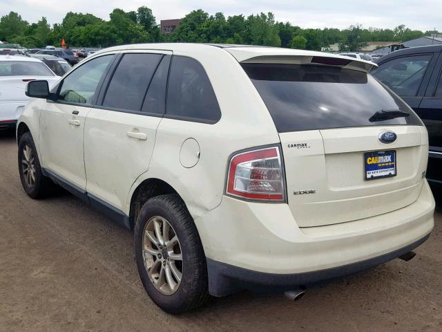 2FMDK48C17BA25611 - 2007 FORD EDGE SEL WHITE photo 3