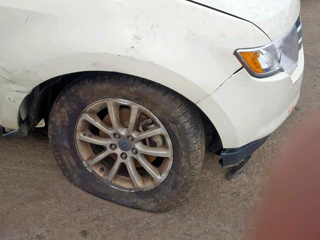 2FMDK48C17BA25611 - 2007 FORD EDGE SEL WHITE photo 9