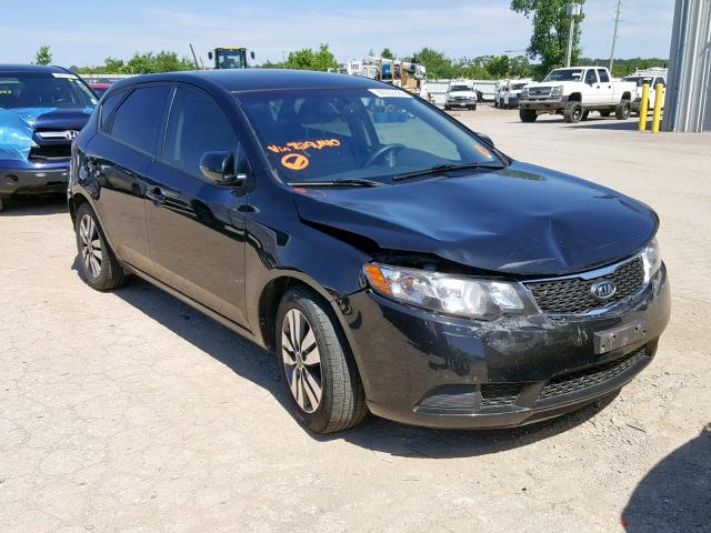 KNAFU5A28D5729140 - 2013 KIA FORTE EX BLACK photo 1