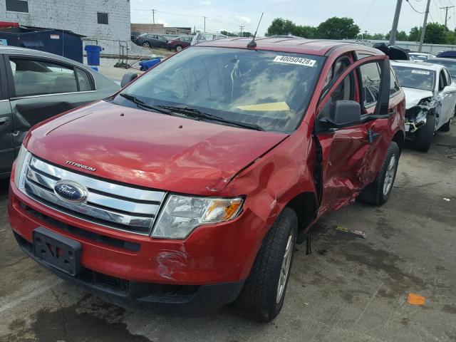 2FMDK3GC3ABA52568 - 2010 FORD EDGE SE RED photo 2