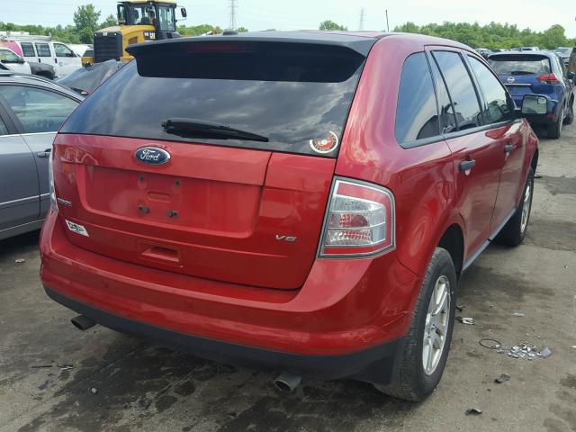 2FMDK3GC3ABA52568 - 2010 FORD EDGE SE RED photo 4