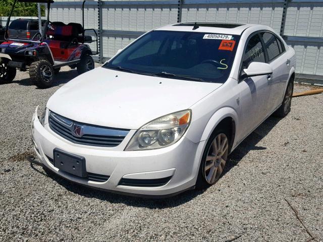 1G8ZV57B19F116342 - 2009 SATURN AURA XR WHITE photo 2