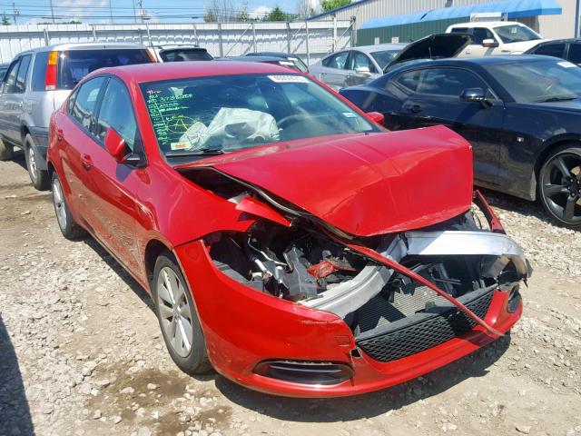 1C3CDFBB6ED815407 - 2014 DODGE DART SXT RED photo 1