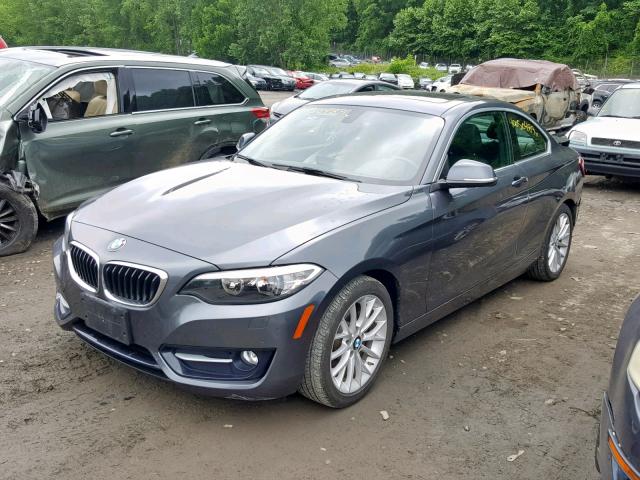 WBA1G9C5XGV599138 - 2016 BMW 228 XI GRAY photo 2