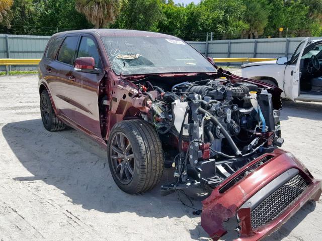 1C4SDJGJ5JC213477 - 2018 DODGE DURANGO SR RED photo 1