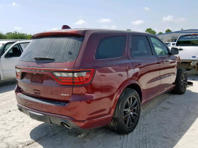 1C4SDJGJ5JC213477 - 2018 DODGE DURANGO SR RED photo 4