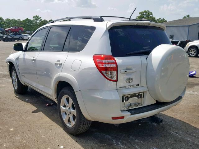 2T3YK4DV8AW004174 - 2010 TOYOTA RAV4 LIMIT WHITE photo 3