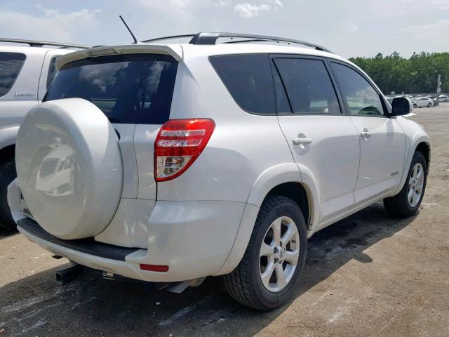 2T3YK4DV8AW004174 - 2010 TOYOTA RAV4 LIMIT WHITE photo 4