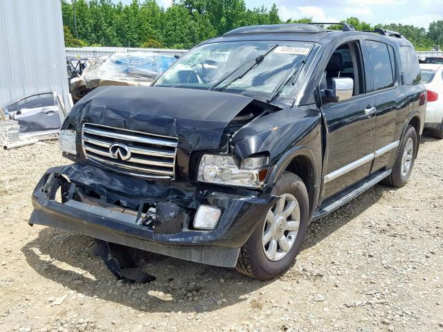 5N3AA08C86N810099 - 2006 INFINITI QX56 BLACK photo 2