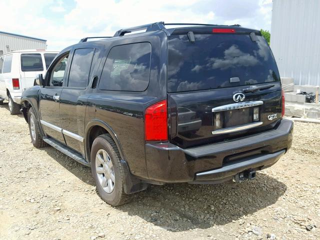 5N3AA08C86N810099 - 2006 INFINITI QX56 BLACK photo 3