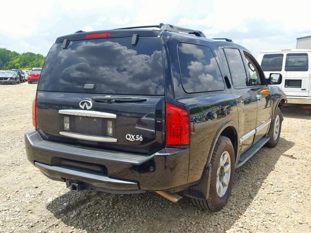 5N3AA08C86N810099 - 2006 INFINITI QX56 BLACK photo 4