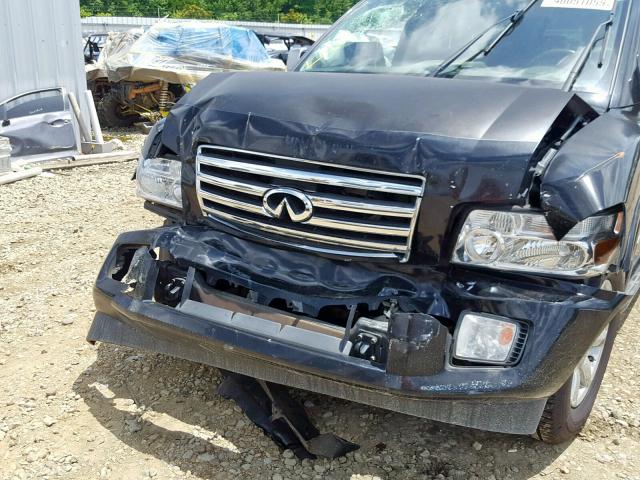 5N3AA08C86N810099 - 2006 INFINITI QX56 BLACK photo 9