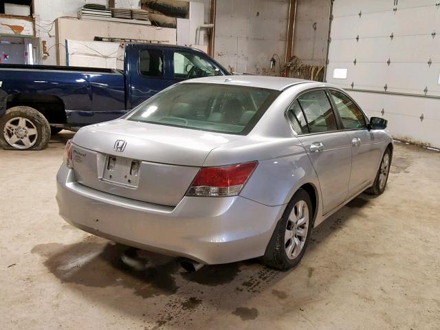 1HGCP26848A048335 - 2008 HONDA ACCORD EXL SILVER photo 4