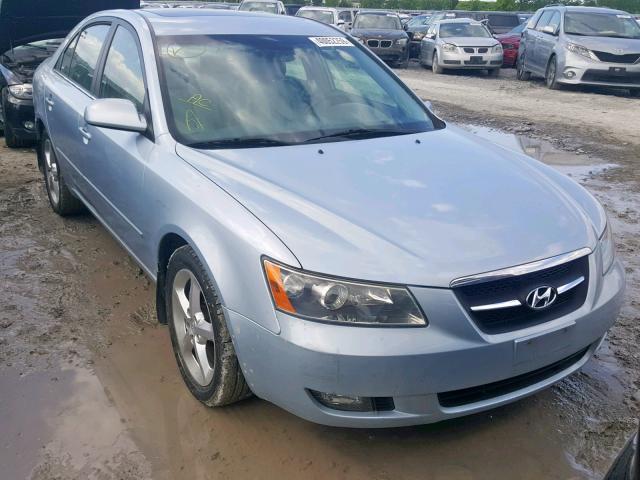 5NPET46F77H203853 - 2007 HYUNDAI SONATA GL BLUE photo 1