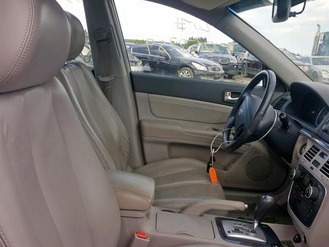 5NPET46F77H203853 - 2007 HYUNDAI SONATA GL BLUE photo 5