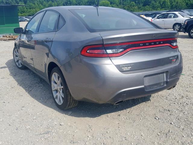 1C3CDFBH8DD123104 - 2013 DODGE DART SXT GRAY photo 3