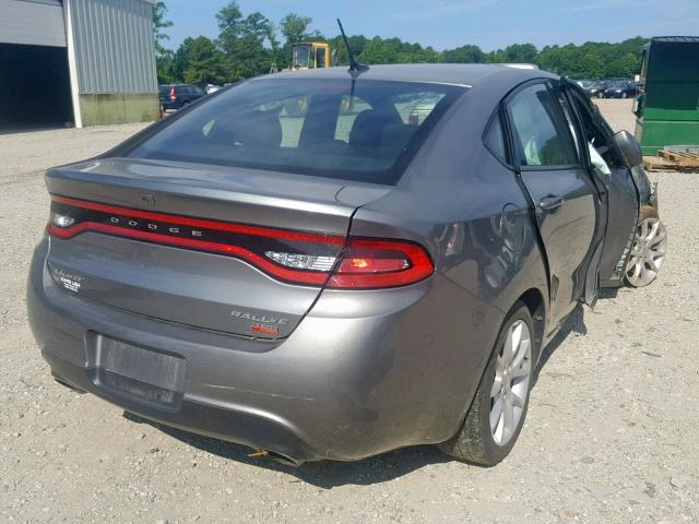 1C3CDFBH8DD123104 - 2013 DODGE DART SXT GRAY photo 4