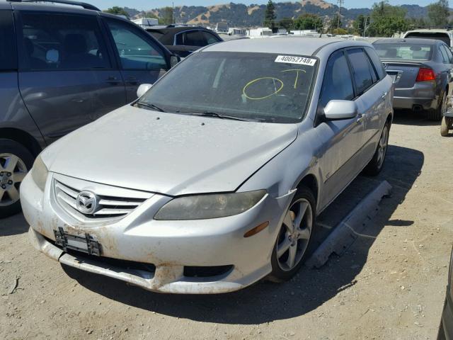 1YVFP82D245N87132 - 2004 MAZDA 6 S SILVER photo 2