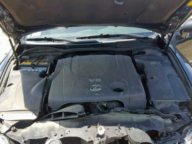 JTHCF5C28A2034777 - 2010 LEXUS IS 250 BLACK photo 7