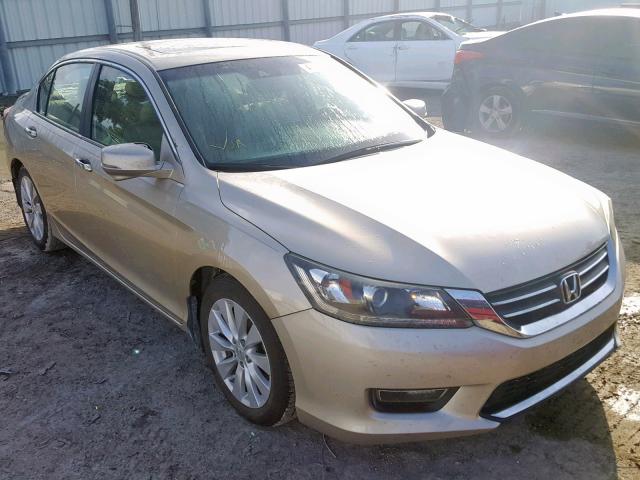 1HGCR2F87DA064503 - 2013 HONDA ACCORD EXL GOLD photo 1