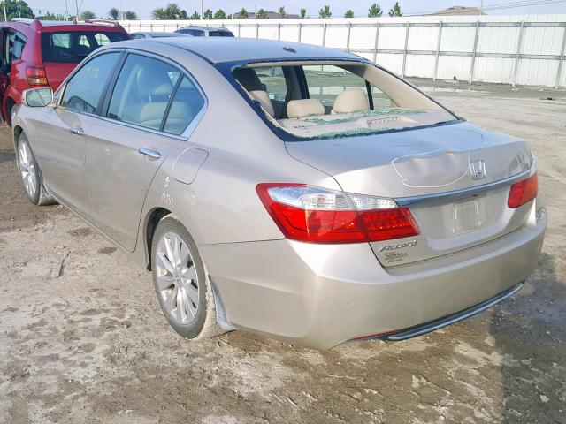 1HGCR2F87DA064503 - 2013 HONDA ACCORD EXL GOLD photo 3