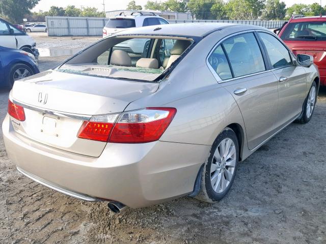 1HGCR2F87DA064503 - 2013 HONDA ACCORD EXL GOLD photo 4