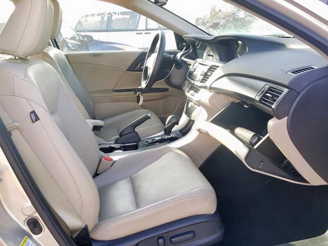 1HGCR2F87DA064503 - 2013 HONDA ACCORD EXL GOLD photo 5