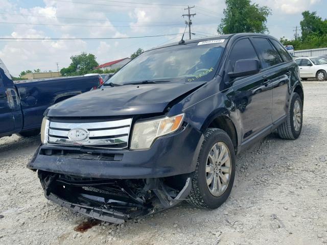 2FMDK38C18BA38385 - 2008 FORD EDGE SEL BLACK photo 2