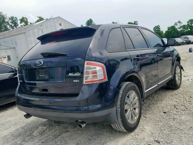 2FMDK38C18BA38385 - 2008 FORD EDGE SEL BLACK photo 4