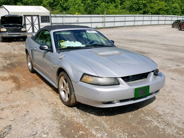 1FAFP45X84F238111 - 2004 FORD MUSTANG GT SILVER photo 1