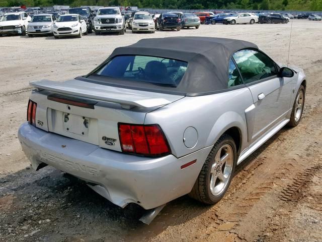 1FAFP45X84F238111 - 2004 FORD MUSTANG GT SILVER photo 4